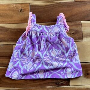 Purple and Pink Ikat Sleeveless Top